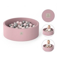 Suchy Basen Piankowy 90x30 Różowy z 200 Piłkami MISIOO dla Dzieci Prezent