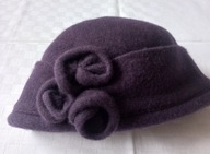 Seeberger elegancka czapka z sukna wełnianego