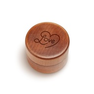 Pudełko na pierścionek zaręczynowy - Just Love (Bejcowane)