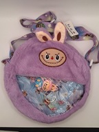 TOREBKA LABUBU Z BRELOCZKIEM NIESPODZIANKĄ DLA DZIECI FIOLETOWA MAŁA