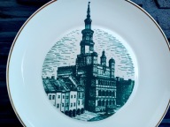 TALERZ PATERA PICASSO PIKASIAK RATUSZ Poznań Posen Rathaus syg.CHODZIEŻ PRL