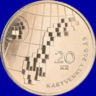 NORWEGIA 20 Koron 250 Lat KARTOGRAFI 250 AR 2023 r