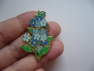 PIN PRZYPINKA BROSZKA KWIAT NIEZAPOMINAJKI