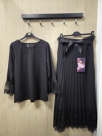 Garsonka czarna, komplet L/XL Lux Luna Italy !!!