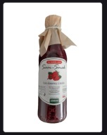 Sok malinowy z malin BEZ DODATKU CUKRU domowy 250 ml