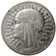 10 złotych 1932 bzm. Głowa kobiety II RP - Srebro