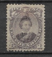 Nowa Fundlandia x J501 książę Walii SG34 75funtów MH VG