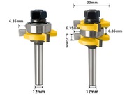 Frez do drewna łączenia na pióro wpust 12mm