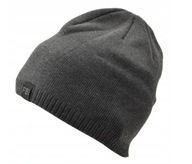 Męska czapka zimowa ciepła z polarem Szara