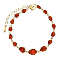 85875 Bransoletka stal chirurgiczna 316L pozł. 18k SIAM CRYSTAL Swarovski