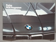 Prospekt BMW Preise PKW Programm Cennik 16.1.1984