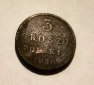 3 Grosze 1830 FH - Królestwo Polskie