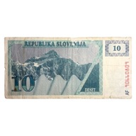 SŁOWENIA - 10 TOLARJEV - 1990