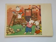 Bajka braci Grimm - Trzy małe świnki - pocztówka z 1969 z CCCP