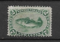 Nowa Fundlandia x J913 fauna dorsz MH VG SG31 120funtów