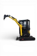 NOWA minikoparka Interbauer IB20 1900kg RAMIĘ SKRĘTNE KUBOTA KABINA