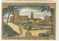 Notgeld - NIEMIECKIE KOLONIE W AFRYCE - SWAKOPMUND- 75 Pf