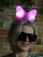 opaska kokarda świecąca na baterie myszka miki