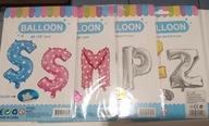 Zestaw balonów litery