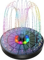 FONTANNA SOLARNA OGRODOWA LED RGB DO OGRODU DO OCZKA WODNEGO POMPA WODY