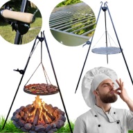 GRILL TRÓJNÓG OGRODOWY PALENISKO RUSZT DUŻY 193CM OGNISKO GRILL OGRÓD