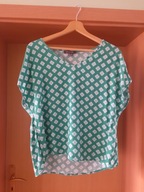 Bluzka 14/42 PRIMARK zieleń wzór letnia raglan
