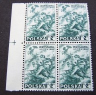 1945 EMIGRACJA Fi U 338 ** Powstanie Warszawskie - czwórka