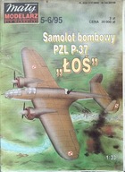 Mały Modelarz 5-6/1995 samolot PZL P-37 ŁOŚ