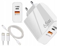 Szybka ładowarka 65W 2 USB + kabel USB typ C