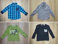 bluzki i koszule z długim rękawem 4 szt. H&M * C&A * Zara * 98