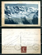 K23617)Francja: Chamonix, Mont-Blanc, Vu de Plan-Pratz, wyslany 1930