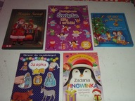 BOŻE NARODZENIE zestaw książeczek dla dzieci opowiadania zadania naklejki