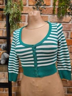 Jane Norman sweter swetr narzutka bolerkopaski r. S/M 38