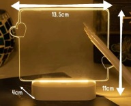 Idealny prezent dla Kobiety podświetlane serca 3D dla ukochanej osoby LED,