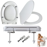 DESKA SEDESOWA WOLNOOPADAJĄCA WYTRZYMAŁA ŁATWA W MONTAŻU BIAŁA WC ESTIVA 3