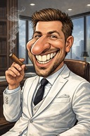 Wyjątkowa KARYKATURA z Twojego zdjęcia – Plakat A3 + Ramka