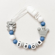 Zawieszka do smoczka imienna silikonowa prezent dla dziecka