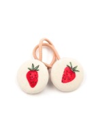 Momilio handmade Gumeczki do włosów w truskawki kolekcja Strawberry