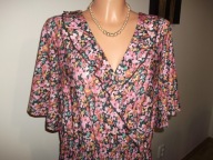 Hit!_NOWA sukienka WYSMUKLAJĄCA maxi_falbana_ BODYFLIRT_WYGODNA lycra_44/46