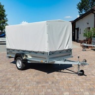 PRZYCZEPKA SAMOCHODOWA ze Stelażem i Plandeką Zasław 265SU 265x132 LEDY