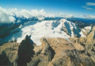 WŁOCHY - MARMOLADA - Z LOTU PTAKA - DOLOMITI - DOLOMITY - GÓRY
