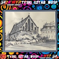 Dom Długosza w Sandomierzu tusz lawowany - Barbara Zientara-Chmiel -Imielin