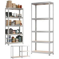 REGAŁ METALOWY OCYNK 180x75x30 MOCNY 875KG GARAŻ PIWNICA MAGAZYN SKLEP