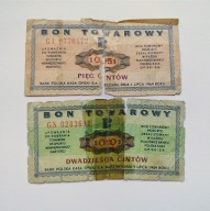 BONY TOWAROWE - 5 i 20 CENTÓW 1969