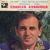 Charles Aznavour – J'Ai Tort - 7" - EX