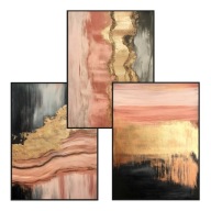 Plakat Zestaw 30x40, 3 sztuki, plakaty, postery MODERN ART GLAMOUR