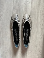 Skórzane baleriny Calvin Klein