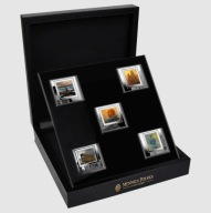 Zestaw monet Zdzisław Beksiński w dedykowanym Etui. Kompletna I seria.