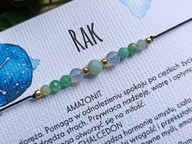 Rak. Bransoletka na szczęście, kamienie. Amulet.