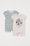 H&M KOMPLET 2 PAK PIŻAMA MYSZKA MINNIE 80